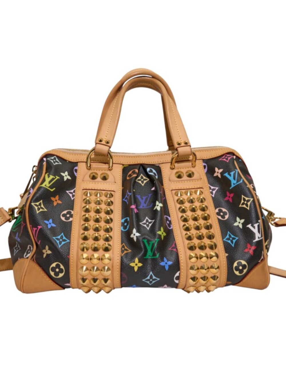 Louis Vuitton Courtney MM Monogram Multicolore Black